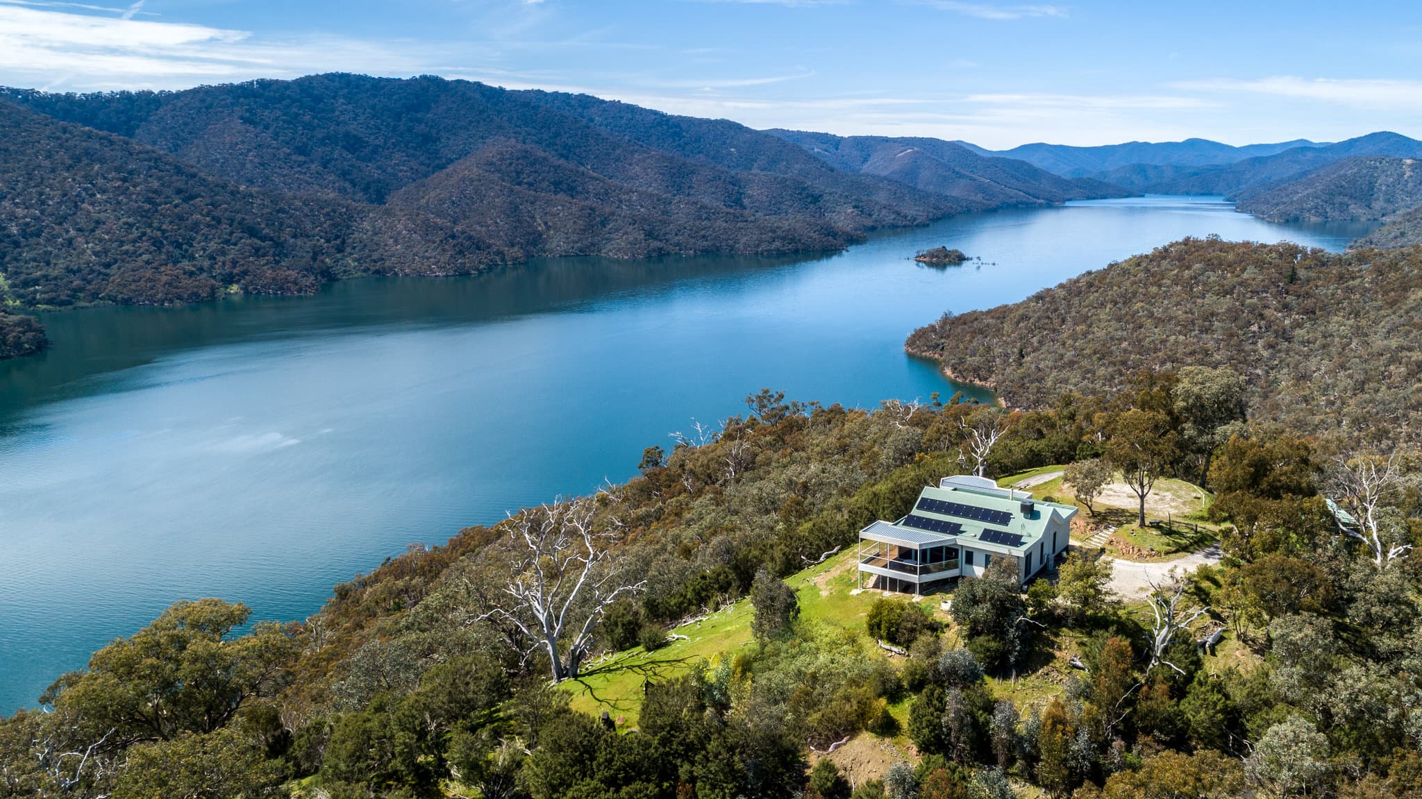 Lake Eildon aerial view